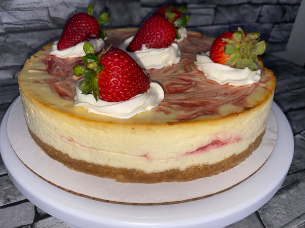 Strawberry Swirl Cheesecake